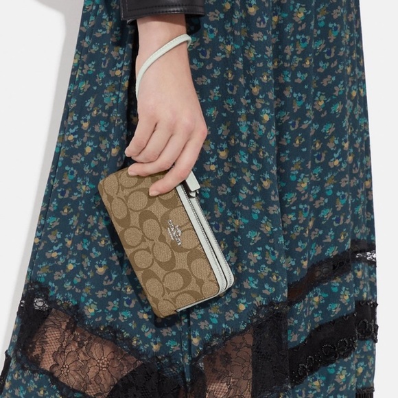 Coach Signature Wristlet - Picture 2 of 3